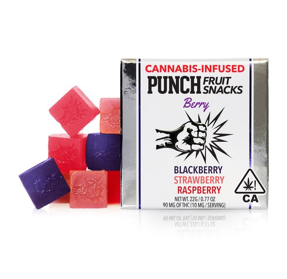 100mg Berry Fruit Snacks Gummies - PUNCH EDIBLES
