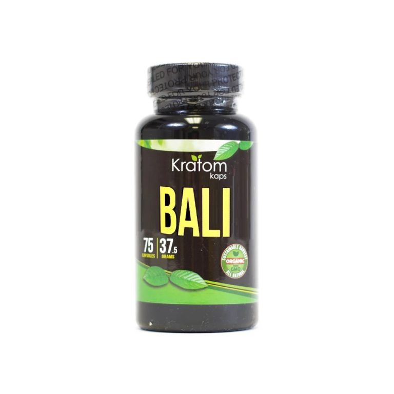 KRATOM KAPS BALI 75CT 37.5GM CAPSULES BOTTLE