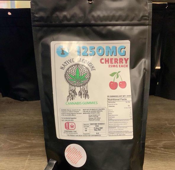 Cherry Native Nuggz Gummies 1250mg