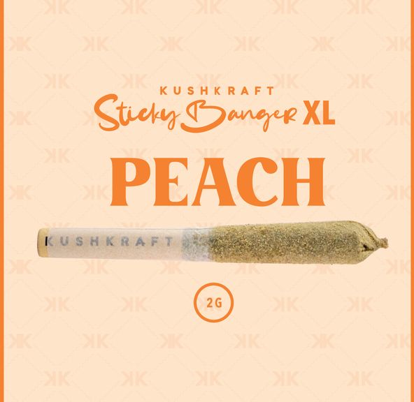 1 x 2G XL Infused Sticky Banger Indica Peach by KushKraft