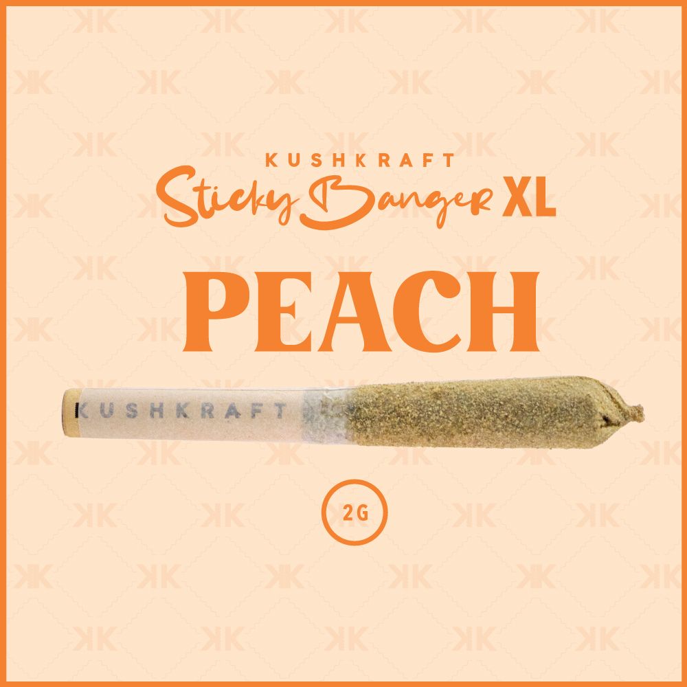 1 x 2G XL Infused Sticky Banger Indica Peach by KushKraft