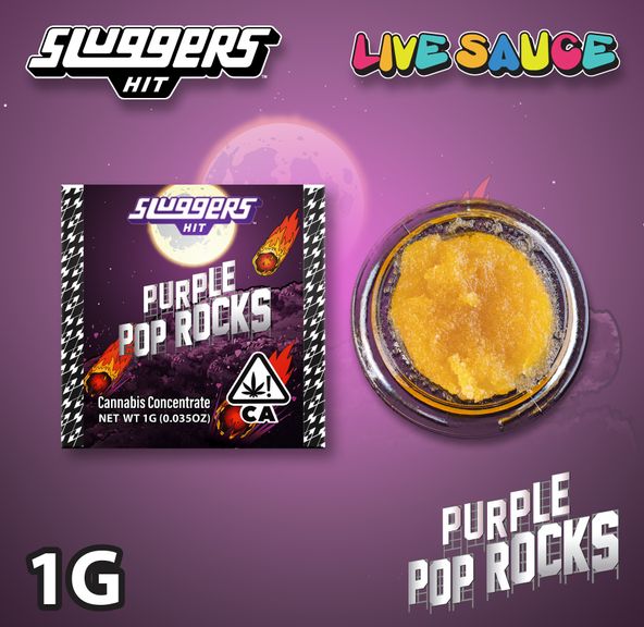 Sluggers Live Sauce Purple Pop Rocks 1g