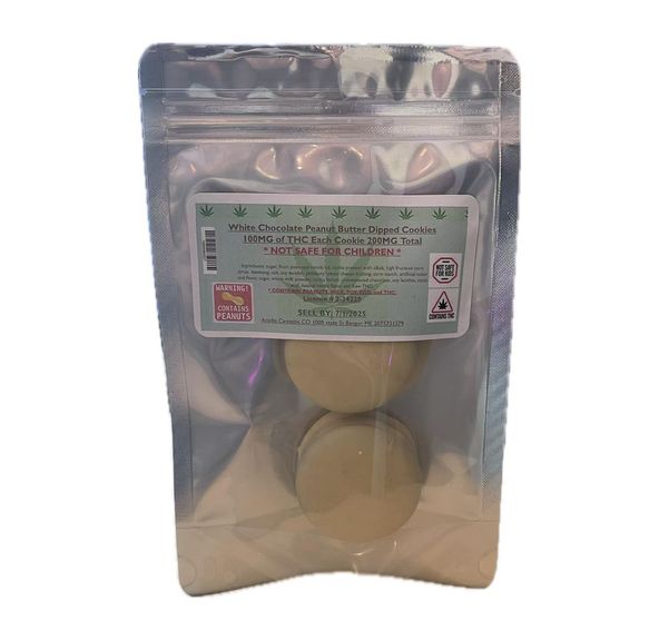 Acadia - White Chocolate Covered Cookies - 200mg