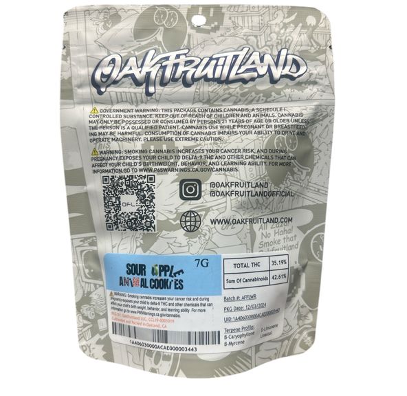 Oakfruitland - Sour Apple x Animal Cookies 7g