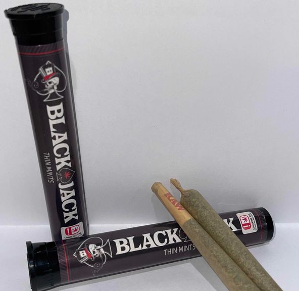 Black Jack - Two 1.2g Pre-Rolls (Flower) - Thin Mints - 2.4g