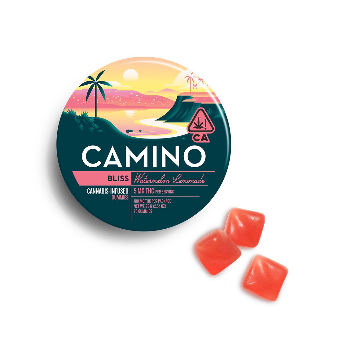 Camino Gummies Watermelon Lemonade 100mg