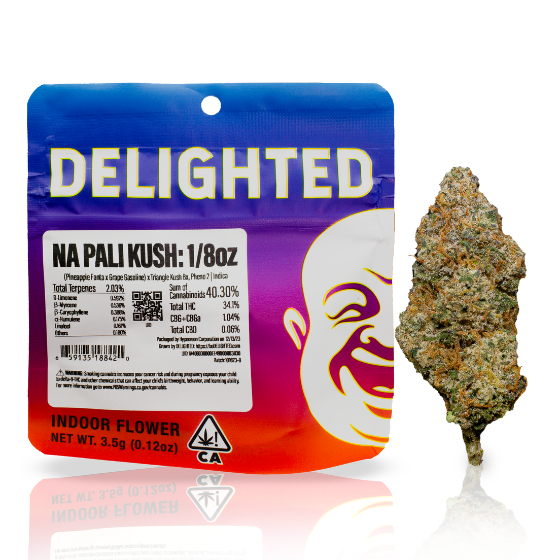 Delighted - Na Pali 3.5g Premium Indoor Flower 3.5g