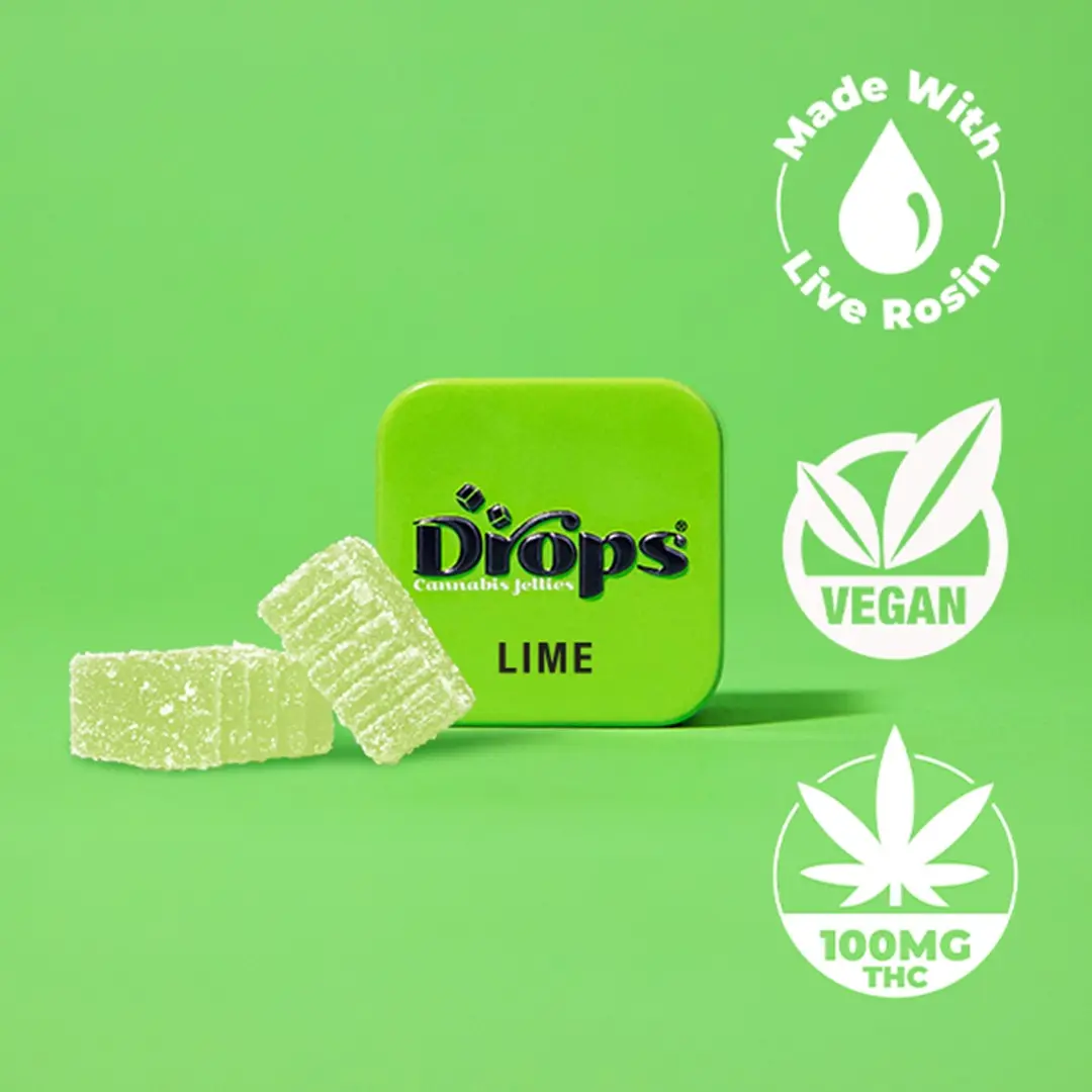 Drops Singles Lime Gummies 100mg