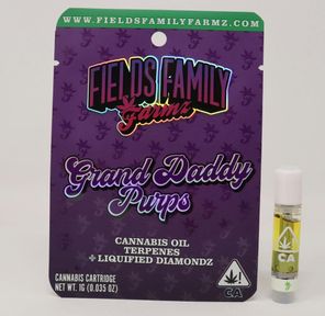 Fields Family Farmz Grand Daddy Purps 1g Liquified Diamonds Cartridge 91%