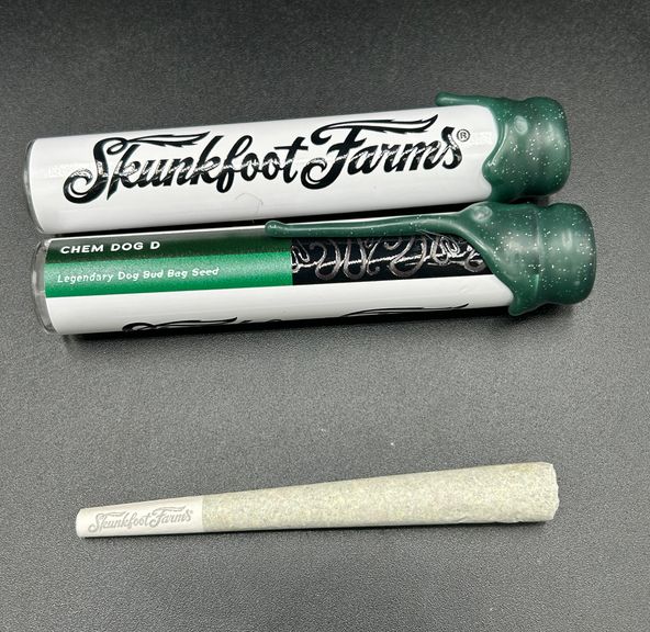 Chem Dog D - Skunkfoot Farms Premium Living Soil Top Shelf 1g Pre Roll