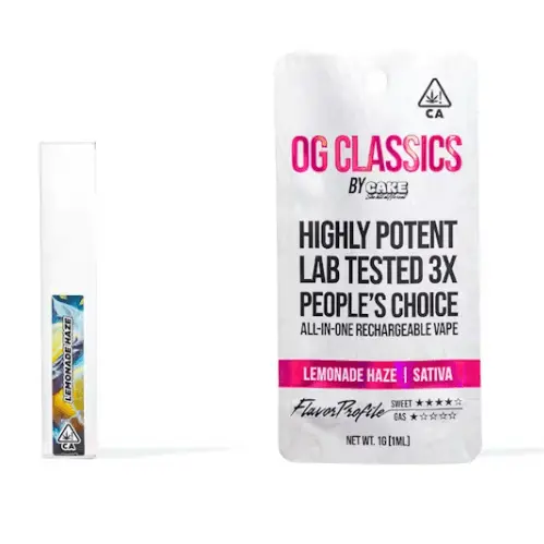 Cake AIO Vape OG Classics Lemonade Haze 1g