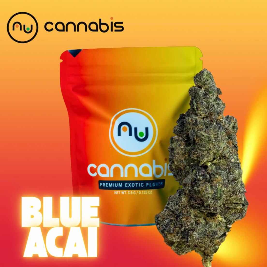 NuCannabis - Blue Acai 28g - INDOOR PREMIUM FLOWER