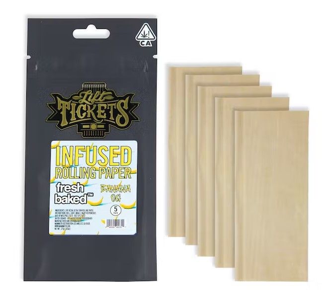 Lift Tickets - Brilliance - Banana OG (11%) - Infused Rolling Papers 5-pack