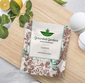 Coffee Bath Bomb I Grounded Gardens I 60mg I 1ct