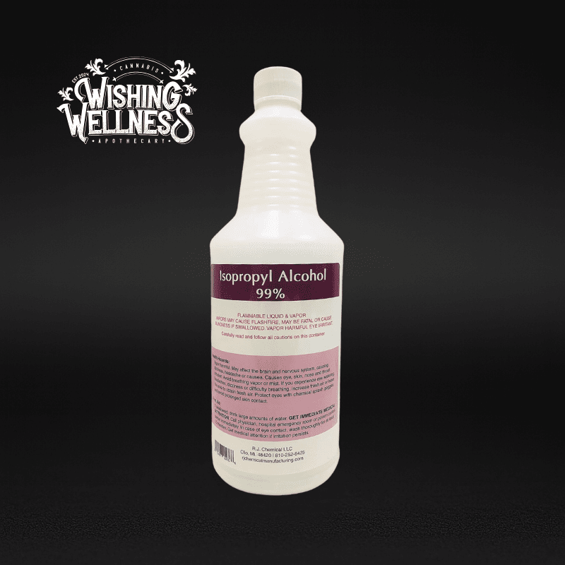 Crystal Clean - 99% Isopropyl Alcohol | Keep Your Glass Spotless | 16oz