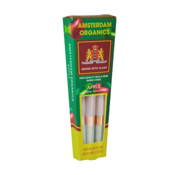 Amsterdam Organics: Apple flavor King size pre-rolled cones