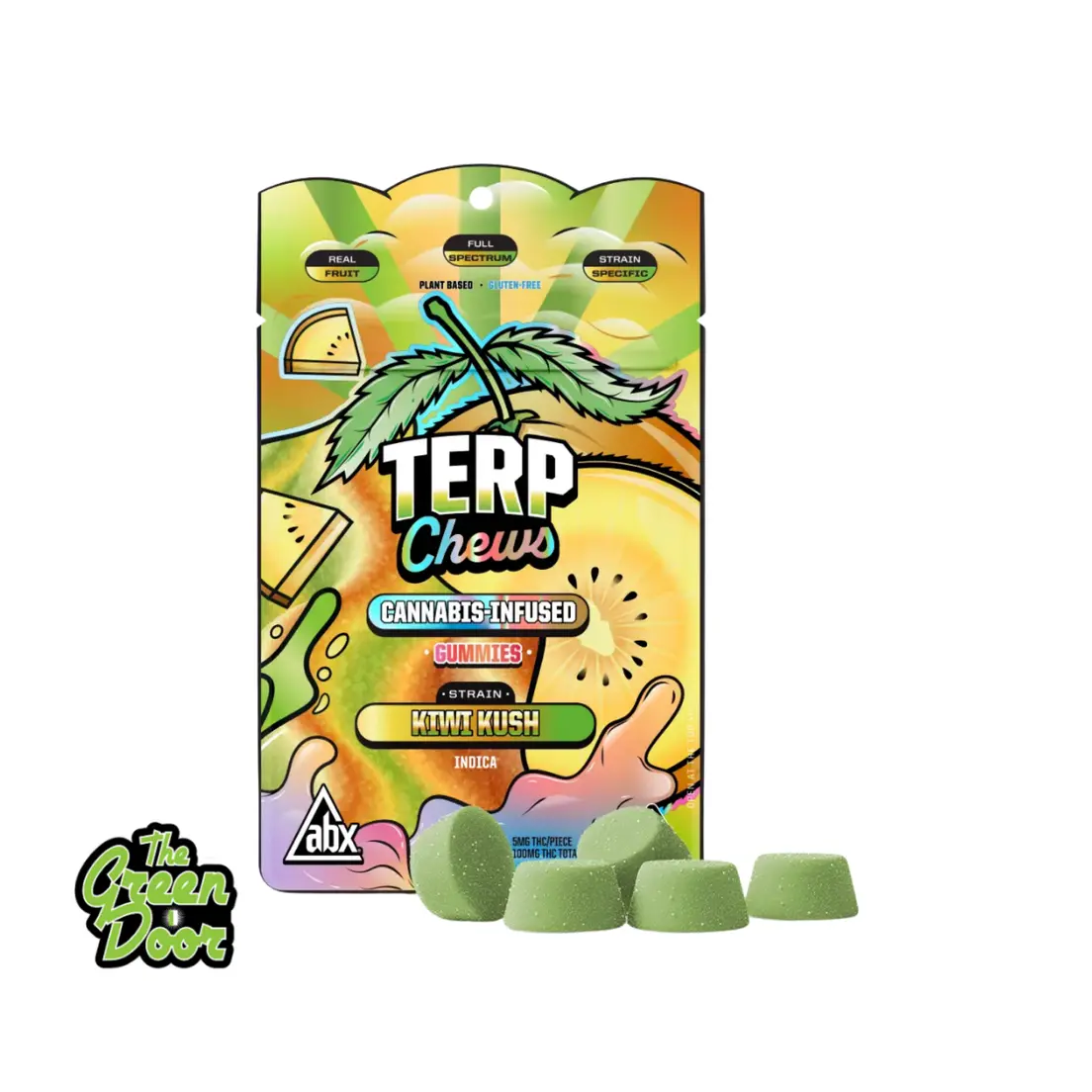ABX - Terp Chews - Kiwi Kush - Gummies - 100mg