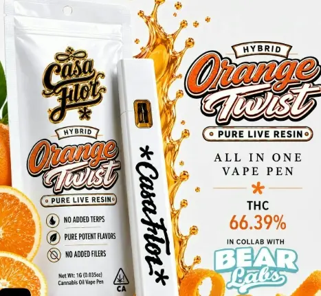 Casa Flor - Orange Twist Live Resin AIO 1g