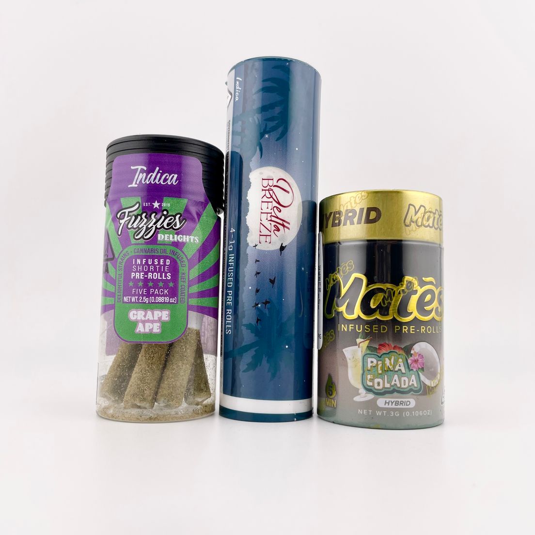 *Deal! $99 Pick (3) Preroll Packs by Fuzzies Delights, Delta Breeze & Muha Meds