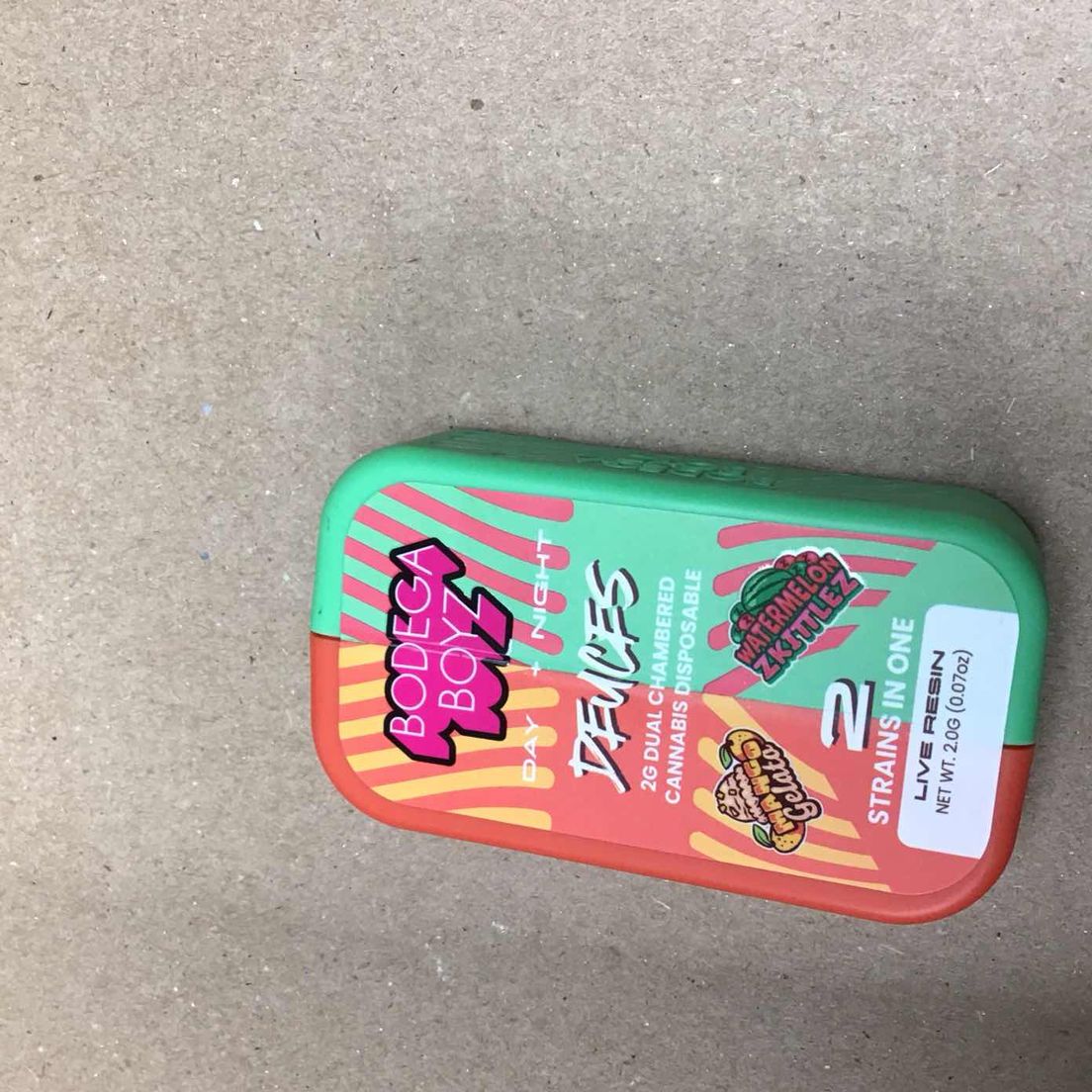 Mango Gelato / Watermelon Zkittlez Deuces Bodega Boyz Disposable 2g