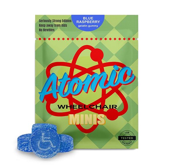 Atomic Wheelchair – 400MG THC GUMMIES - Blue Raspberry