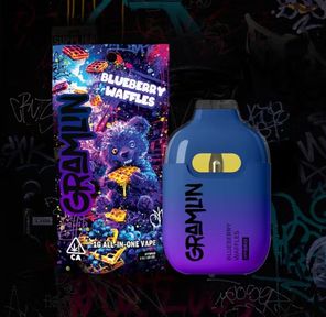 1g Blueberry Waffles All-In-One Vape - Gramlin