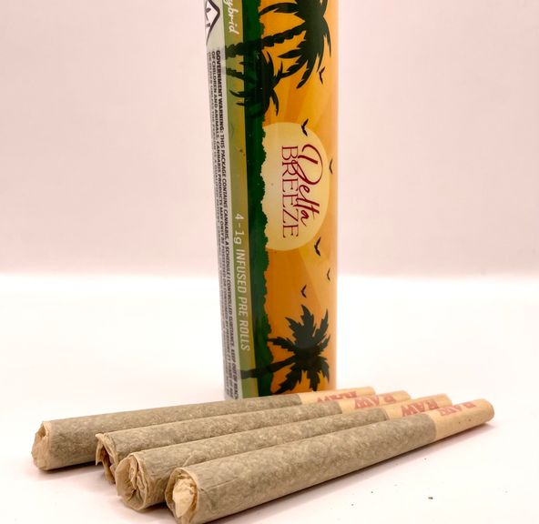 4g Mendo Jack (Hybrid) Diamond/THCA Infused Prerolls - Delta Breeze