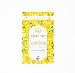Elefante - Orange Vegan THC Gummies -100mg
