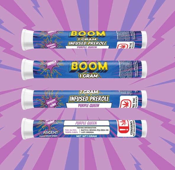 BOOM PURPLE QUEEN INFUSED PREROLL 1G