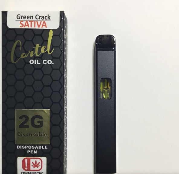 CARTEL VAPE CART 2G DISPOSABLE- GREEN CRACK