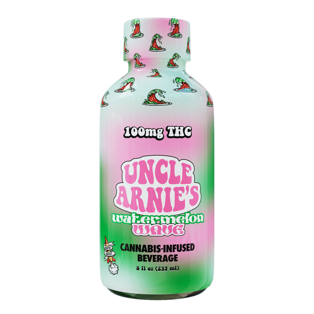 Uncle Arnie's Beverage Watermelon Wave 100mg