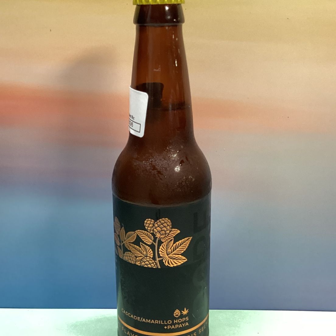 High Rollers- Papaya- Dope Brewing- Drinks- Hops Seltzer Water- THC- 5mg