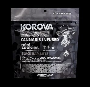 Black Bar Bites Mini Cookies - 100mg THC