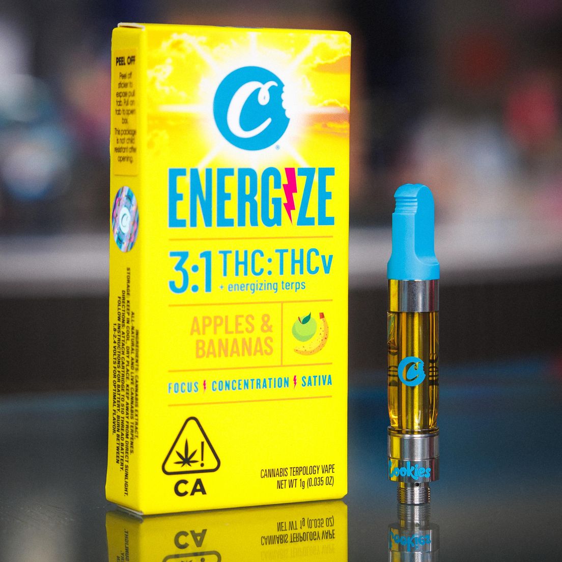 Cookies - Apples & Bananas Energize 3:1 Terpology Cartridge (1g)