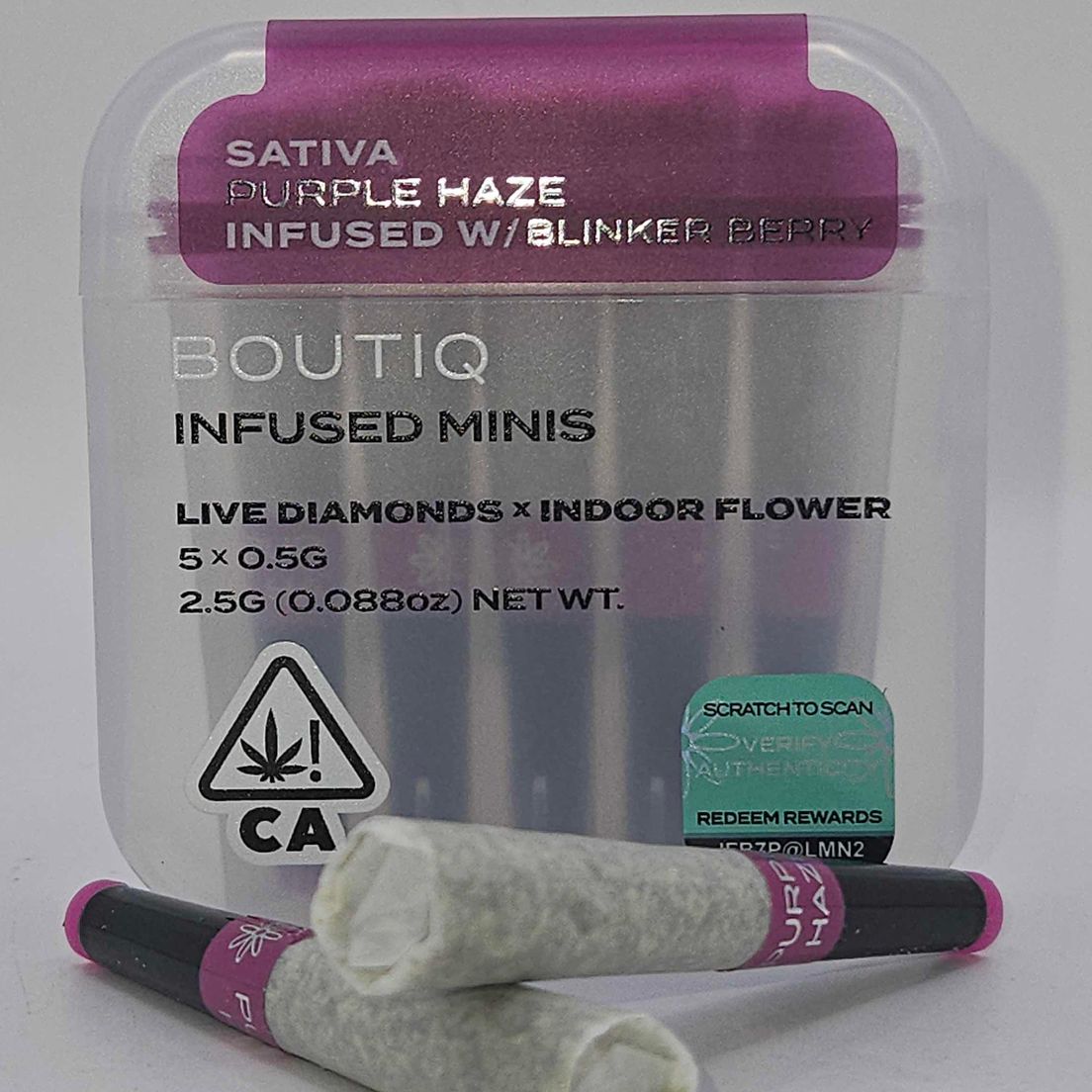 Boutiq Mini Joints (5ct) - Purple Haze w/ Blinkerberry