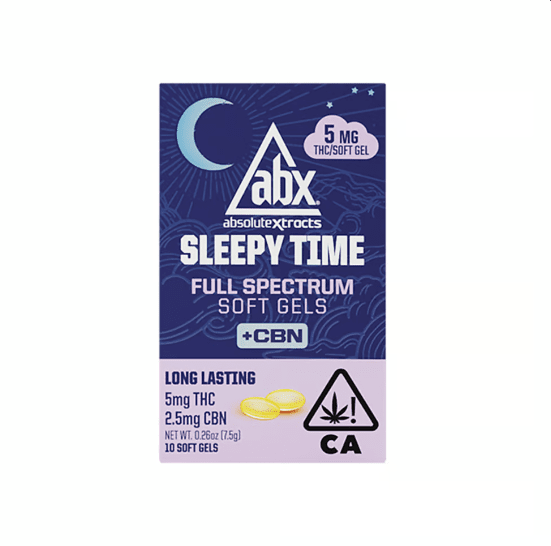 Absolute Xtracts Sleepy Time Solventless + CBN Soft Gels 5mg THC 10pk