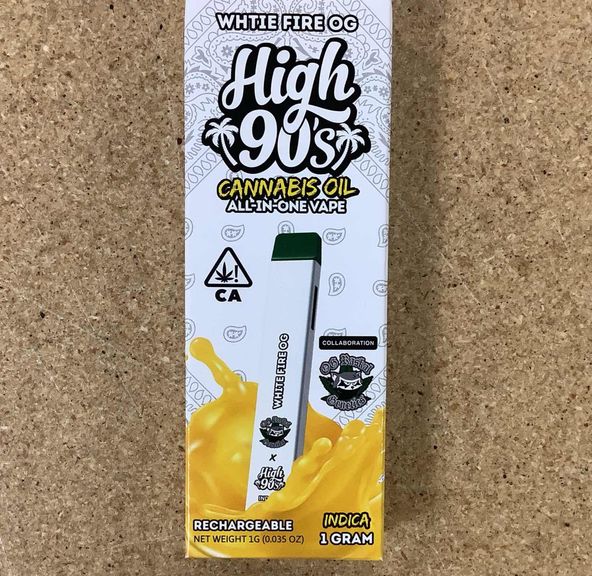 HIGH 90s - White Fire OG Disposable Vape 1g