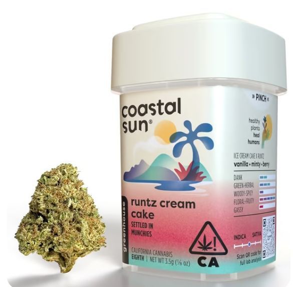 Coastal Sun - Runtz Cream Cake 10 Pk Preroll 3.5g