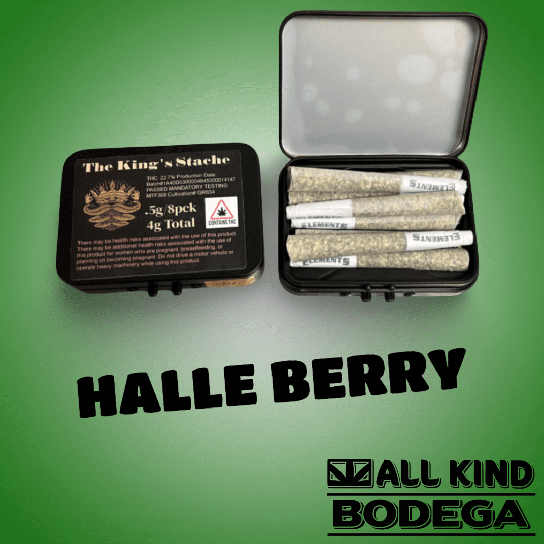 Halle Berry .5g Preroll 8 Pack (total weight 4g) (@thekingsstache)