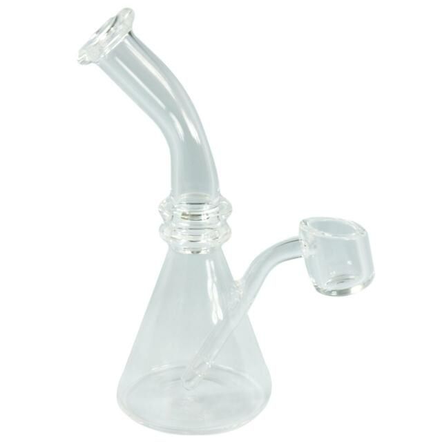 5 IN. ALL QUARTZ BEAKER WITH FIXED BANGER