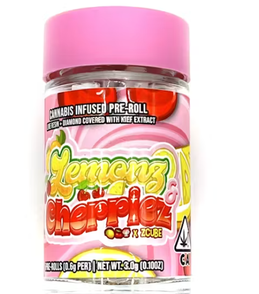 Backpackboyz - Lemonz & Cherriez Infused Prerolls 5 pack 3g