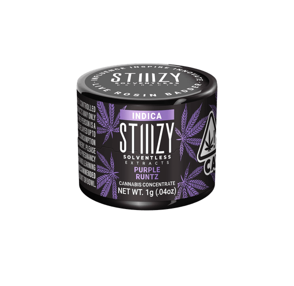 STIIIZY EXTRACTS - 1G LIVE ROSIN BADDER - PURPLE RUNTZ