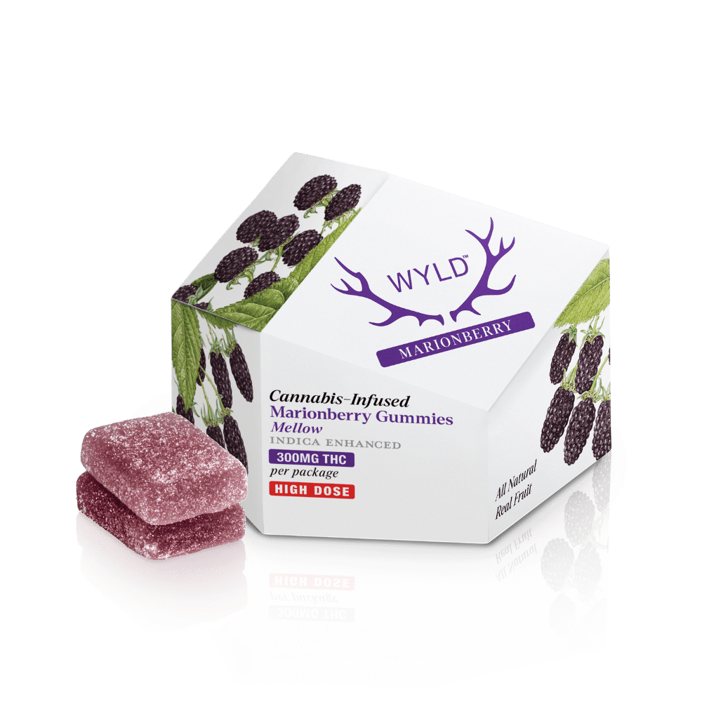 Wyld Indica Enhanced Gummies 300mg (Marionberry)