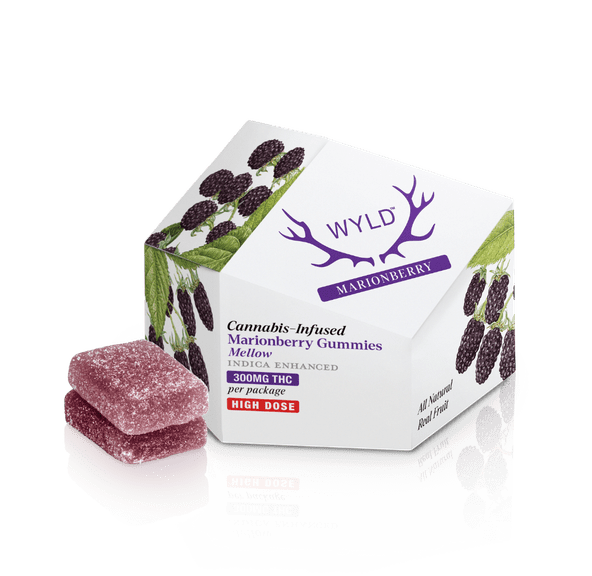 Wyld Indica Enhanced Gummies 300mg (Marionberry)