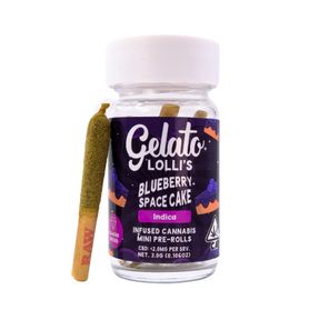 Gelato Infused Mini Pre-roll 5pk Blueberry Space Cake 3g
