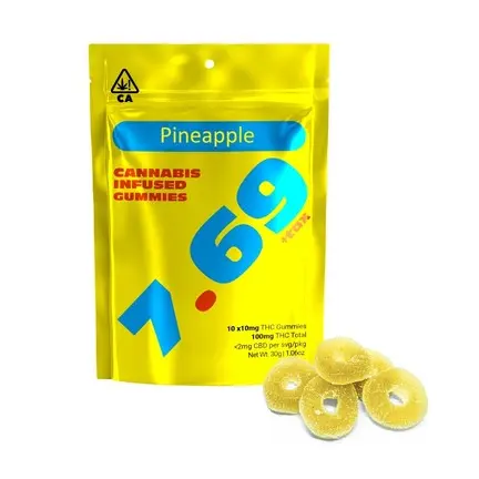 AFTERSHOCK Bargain 7.69 Gummies Pineapple 100mg