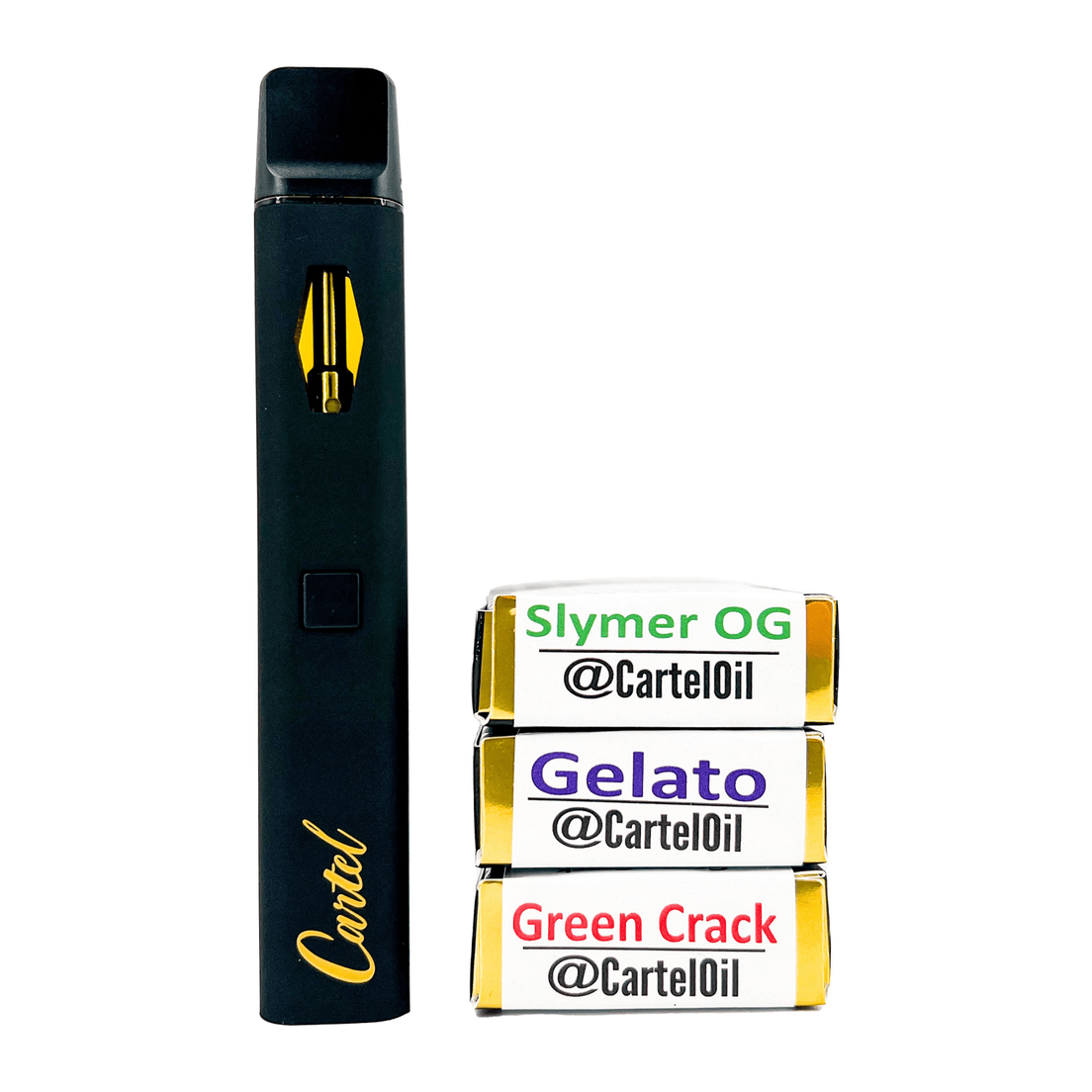 Cartel Oil Co | Disposable | Distillate | Live Terps | Sativa | Ghost Train Haze | 3G