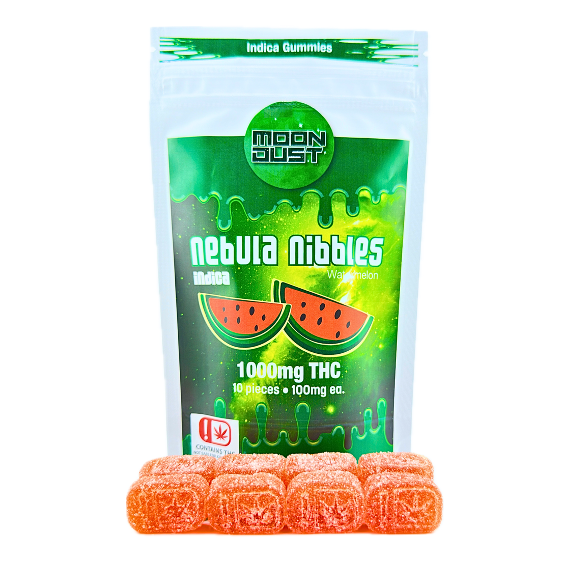 Moon Dust 1000MG THC GUMMIES - NEBULA NIBBLES - INDICA