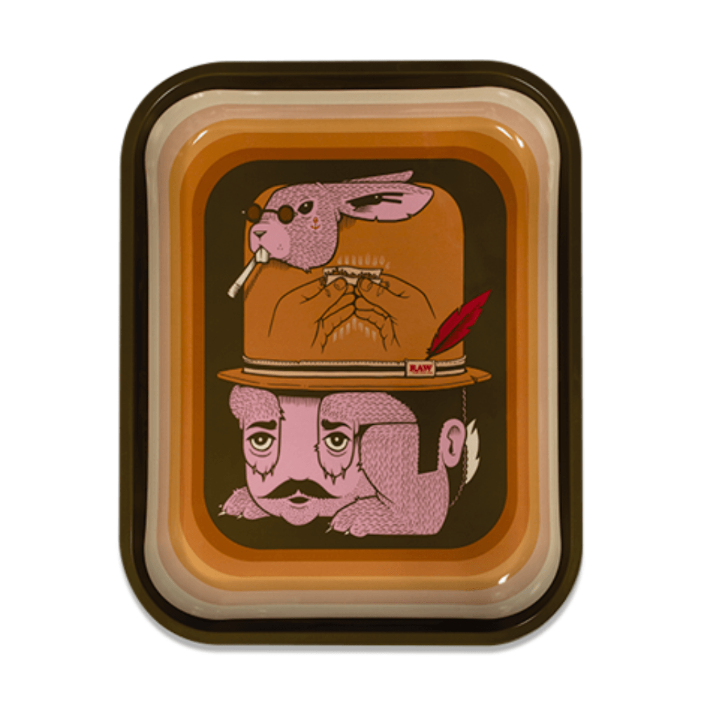 TL Raw Jeremy Fish Metal Rolling Tray large