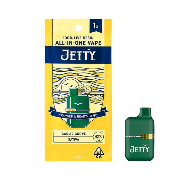 Jetty AIO Live Resin Mini Tank Garlic Grove 1g